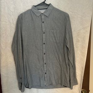 Relaxed fit, grey casual button down